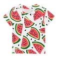thumbnail image 7 of BRGZLK Kids Hawaiian Outfits Short Sleeve Tops Boys Girls Summer Trendy Graphic Blouse Loose Round Neck Versatile T-Shirt Red 7-8 Years, 7 of 7