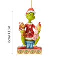 thumbnail image 1 of Cartoon Grinch Acrylic Pendant Christmas Decor Christmas Decorations for Home Xmas Tree Ornaments Merry Christmas Sign Kid Gifts, 1 of 4