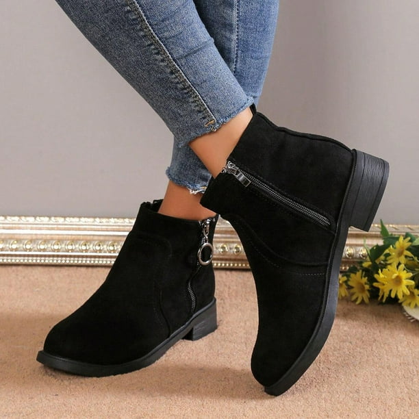 NECHOLOGY Zapatos Botines de mujer Nuevo británico moda sólido