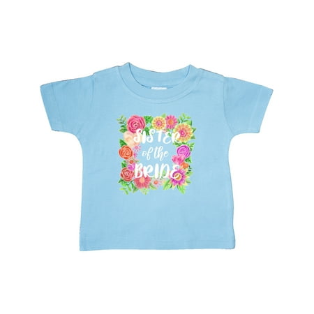 

Inktastic Sister of the Bride- Flower Bouquet Gift Baby Girl T-Shirt