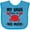 Turquoise, variant on Inktastic Yaya Loves Me Grandson Boys or Girls Baby Bib