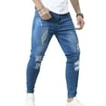 thumbnail image 4 of Htwon Mens Slim Fit Jeans Skinny Stretch Denim Pants for Men Straight Fit Fashion Pant, 4 of 23