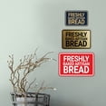 thumbnail image 3 of Signs ByLITA Classic Framed Freshly Baked Artisan Bread Door or Wall Sign Easy Installation | Office And Shop Decor | Bars And Restaurants Sign (Red) - Small, 3 of 9