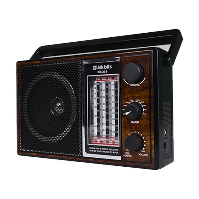 Bocina Bluetooth Portátil y Antena para Radio AM/FM/sw Link Bits RD-231