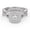 White Gold, variant on Twisted Infinity Double Halo Bridal Set Ring for Women, 0.90 Carat (ctw) Round Cut Lab Grown Diamond Engagement Wedding Ring In 14K White Gold Over Sterling Silver F-G-H, SI Quality -8.5