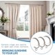 thumbnail image 4 of 44 Pack Curtain Rings with Eyelets, Metal Drapery Ring for Pinch Pl, 4 of 4