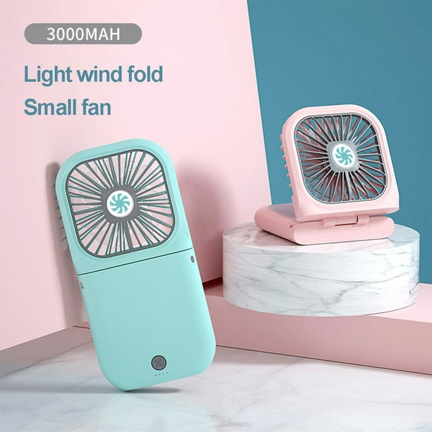 Mini Handheld Fan Portable Neckband Fan Wearable Fan Foldable Pocket