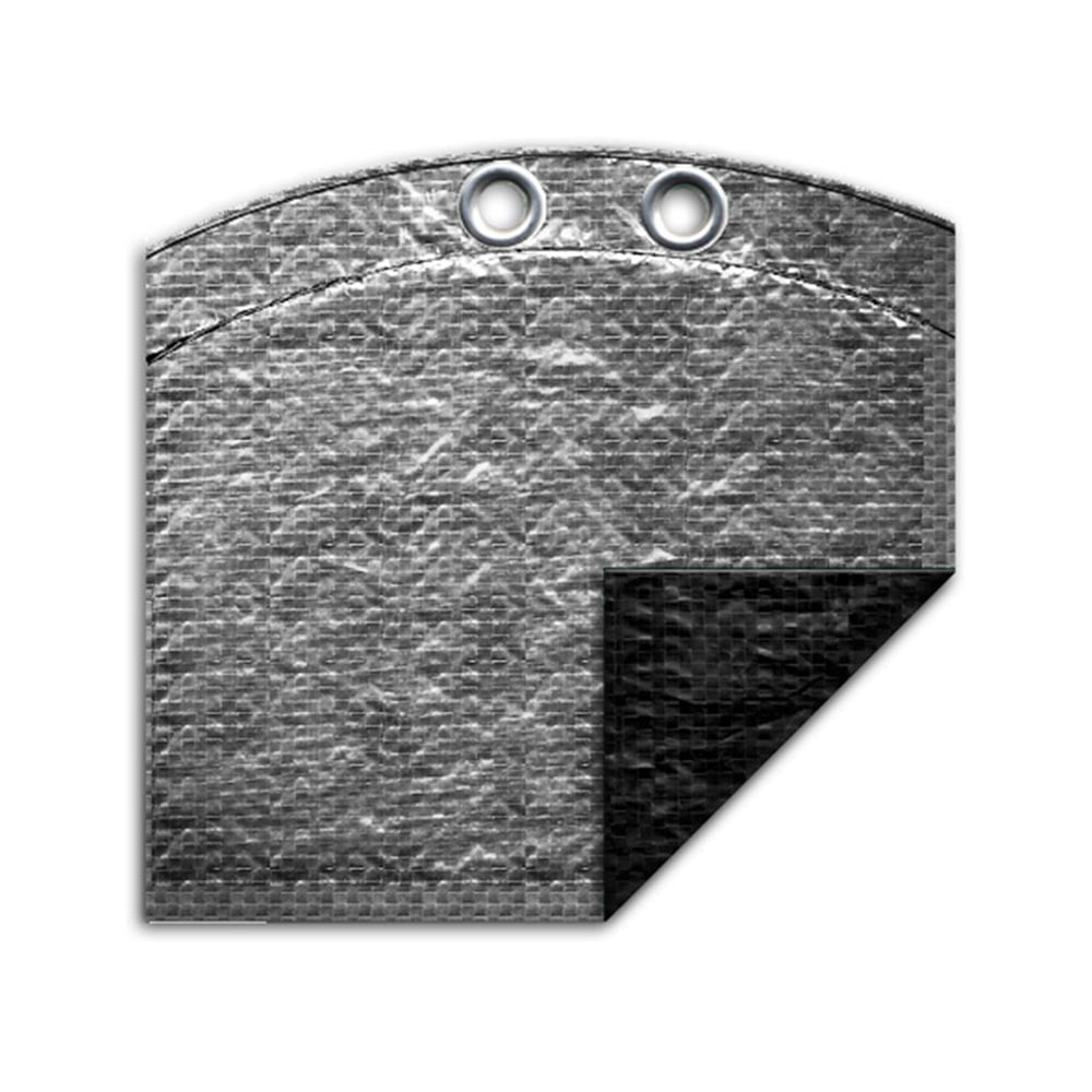 Pool Mate 10 Year Heavy-Duty Silver Oval Winter Pool Cover, 16 x 32 ft. Pool
