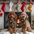 thumbnail image 4 of Dog Bandana 2 Pack,Black Sunflower Word Pattern Bandanas for Dogs,Cat Bandana,Small/ Large Dog Bandana 2 Size,Dog Bandanas, 4 of 6