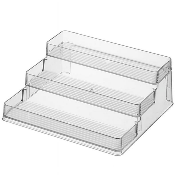 Estante para especias, organizador de gabinete con estante escalonado para despensa de cocina, estante para despensa para gabinete de cocina con especias y alimentos, organizador de condimentos