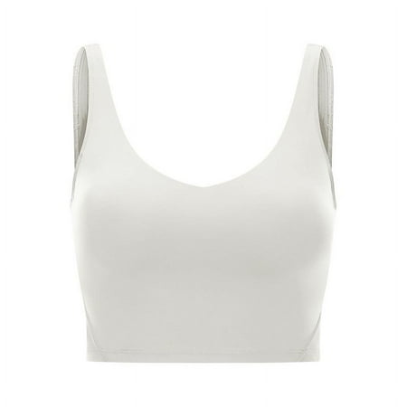 SNKSDGM Female Womens Tank Tops with Built in Bra Workout Tank Top for Women Loose fit Women s Strap Tank Top Sexy Trim Backless Vest Summer Going Out Tops L