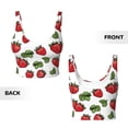 thumbnail image 4 of Yiaed Hand Drawn Strawberry Print Ladies Waistcoat Women Sports Vest Vest Sports Women Sports Top Yoga Vest for women-Medium, 4 of 8