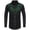 Green, variant on Men Western Shirts Embroidered Cowboy Button Collar Long Sleeve Shirt Regular Fit Business Work Office Tee With Floral Design Red S