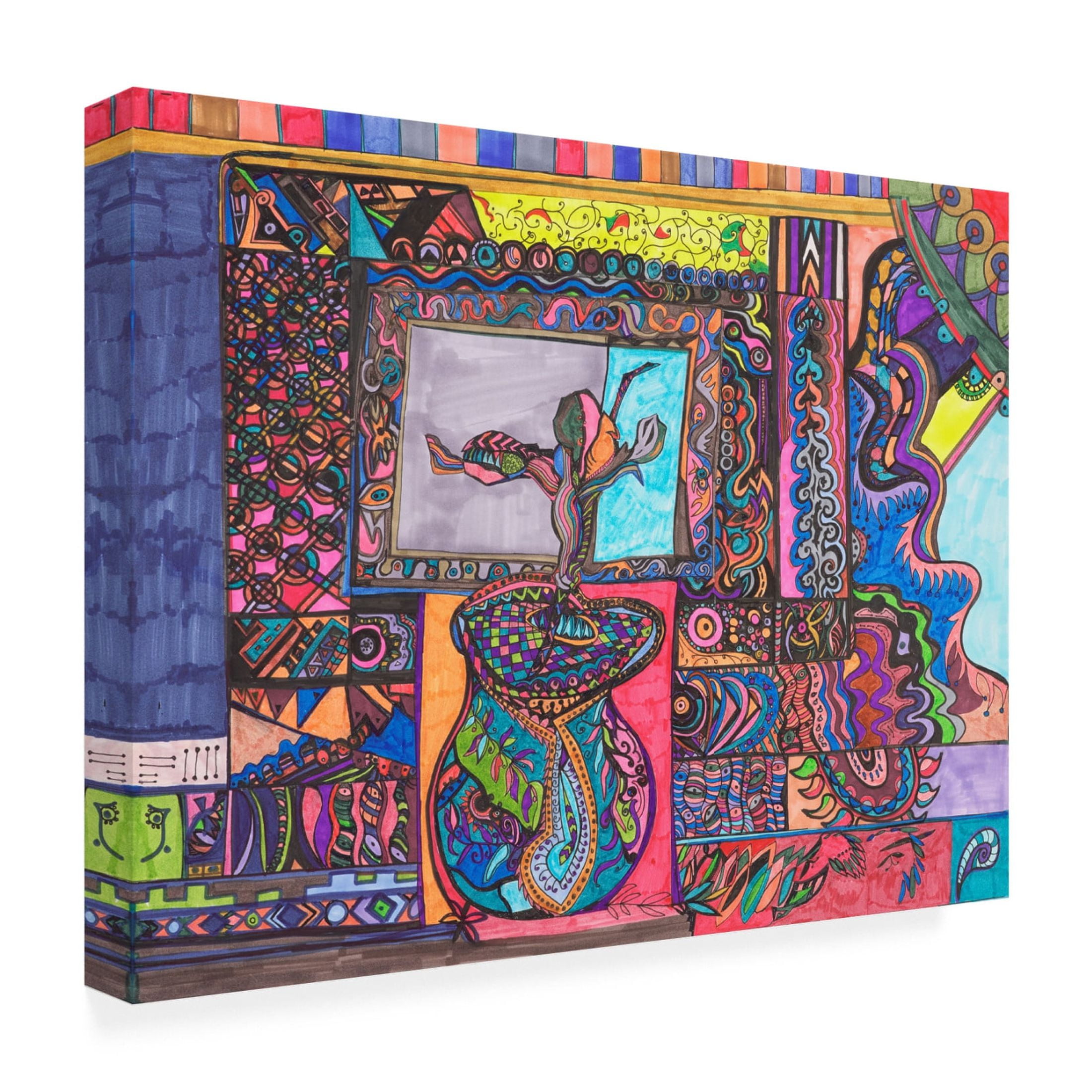 Canvas Wall Art - Ellen Kossoff 'Reflections Of Spring' Wall Art for Living Room, Bedroom, or Office Décor by Trademark Fine Art - 32 x 24 Inches
