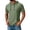Army Green, variant on Men's Hooded Short Sleeve Top Quick Dry Casual Sports Athletic Shirt with Pocket Lightweight Breathable Performance Summer Workout Tee