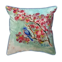 Betsy Drake Interiors Cherry Blossoms Large Indoor/Outdoor Pillow 18x18