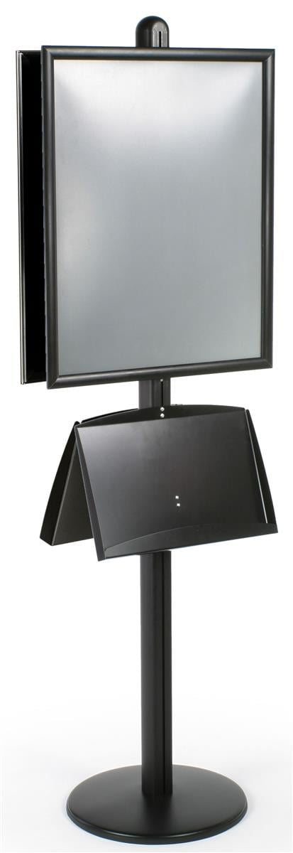 Steel Magazine Trays Accessories are Height-Adjustable Double-Sided Poster Stand with 22x28 Snap-Open Sign Frames and 2 6ft 2 Black Aluminum and Steel Steel Magazine Trays Accessories are Height-Adjustable Double-Sided Poster Stand with 22x28 Snap-Open Sign Frames and 2 6ft 2 Black Aluminum and Steel