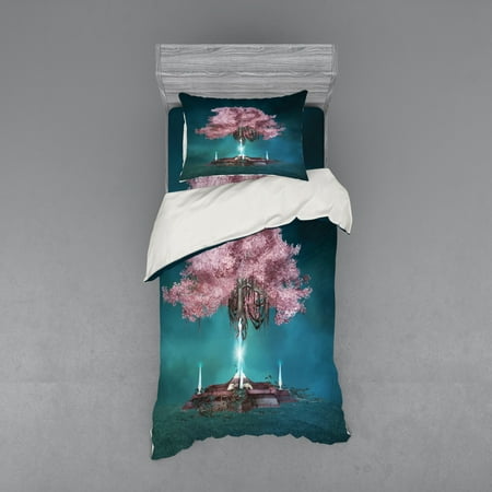 Magic Duvet Cover Set Blossom Plant Hanging In Air Rootless Free
