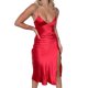 thumbnail image 4 of VISgogo Vestido sin espalda para mujer, verano, color sólido, correa de espagueti, sin mangas, de corte bajo, de una pieza para mujer, S/M/L/XL VISgogo  moda, 4 of 9