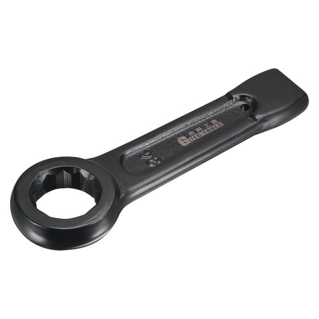 Uxcell Clé à Choc Type Anneau d'Extrémité de Boîte à Tête Unique en Acier Haute Résistance 34mm