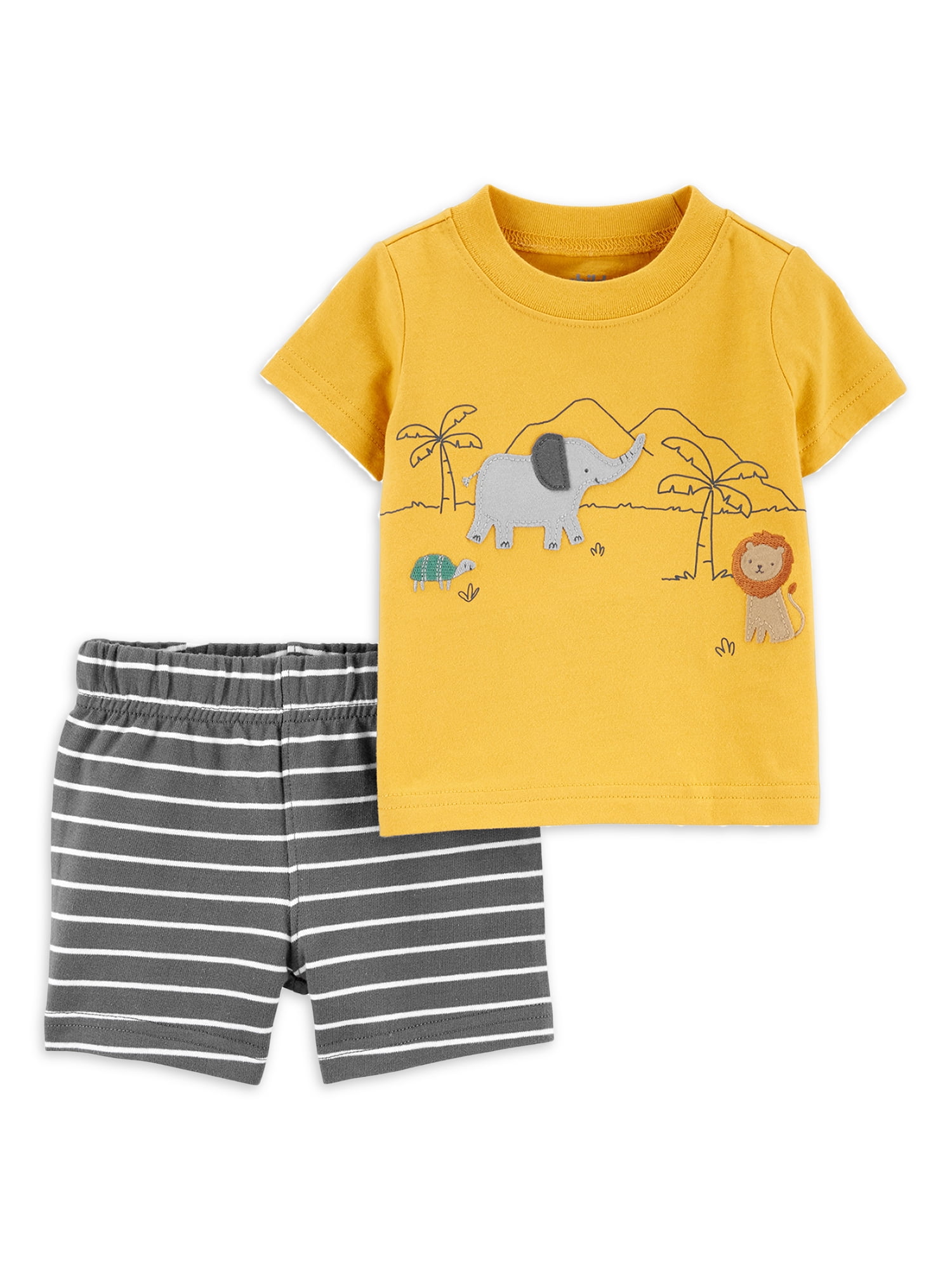 Toddler Little Baby Boy Girl Cotton Short Sleeveless Tee T Shirt Tank Top Shorts Pant 2PC Set Outfit 