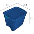 thumbnail image 2 of Sterilite 26 Gal Latch and Carry Stackable Storage Bin with Latching Lid, 4 Pack, 2 of 11