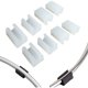 thumbnail image 5 of 32pcs Chair Leg Caps Tube End Caps Pads Furniture Floor Protectors U Shape Plastic Chair Caps,Chair Leg Caps Silicone Tube Clamp (10mm,White), 5 of 5