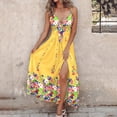 thumbnail image 2 of Enjoytime Sun Dresses For Women 2024 Women Fashion Summer Sexy Print Print Strap Mid Length Vacation Style Dress Slips For Women Dresses, 2 of 7