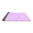 thumbnail image 2 of Ahgly Company Indoor Round Solid Purple Modern Area Rugs, 5' Round, 2 of 4