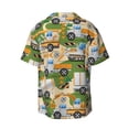 thumbnail image 4 of Goofa Construction Machinery1 Printed Men's Casual Short-sleeved Shirt,Lightweight Breathable Button-down,Summer Casual men's top,Versatile Fashion shirt-Small, 4 of 7