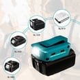 thumbnail image 3 of USB Charger Adapter with LED for Makita 14.4V-18V Li-ion Battery 2USB Interface with Type C, 3 of 10