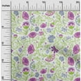 thumbnail image 1 of oneOone Silk Tabby Off White Fabric Leaves & Flower Floral Craft Projects Decor Fabric Printed By The Yard 42 Inch Wide, 1 of 4