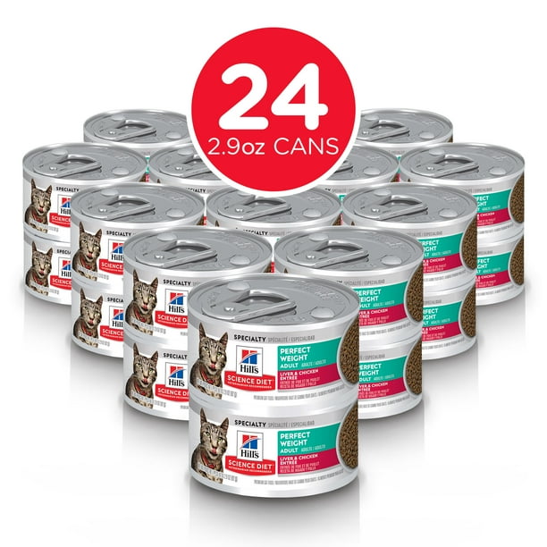 Hill's Science Diet Adult Perfect Weight Canned Cat Food, Liver