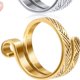 thumbnail image 1 of Anillo de gancho de joyería ajustable para el dedo, anillo de crochet tejido a mano, anillo familiar para mujer, regalo ideal, elementos de moda, 1 of 6