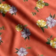 thumbnail image 1 of Soimoi Floral Print,Cotton Cambric, Quilting Fabric Sold by The Yard 42 Inch Wide, Medium Weight Cotton Fabric, SewingSupplies,Pink Salmon, 1 of 5