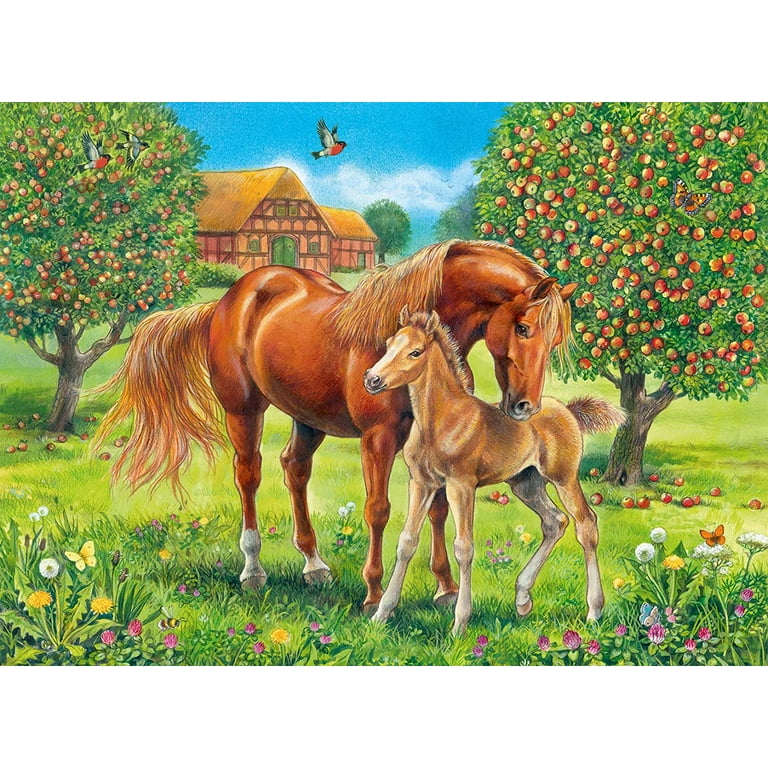 Horses in the Field Puzzle - 100 piece Horses in the Field Puzzle - 100 piece