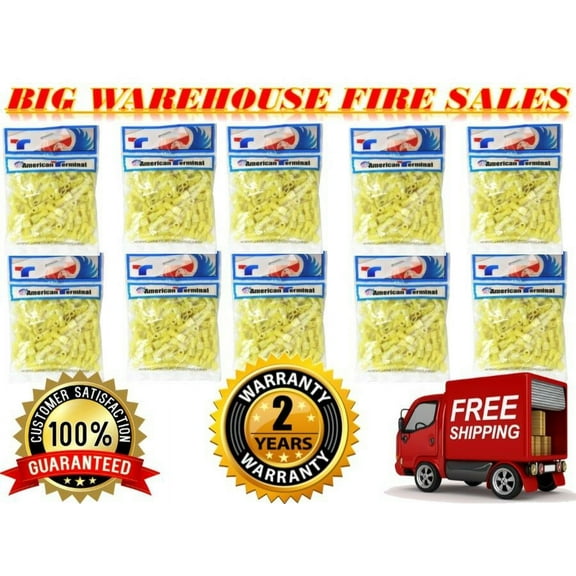 10 American Terminal 12/10-Gauge Nylon Fully-Insulated Female Quick Disconnects