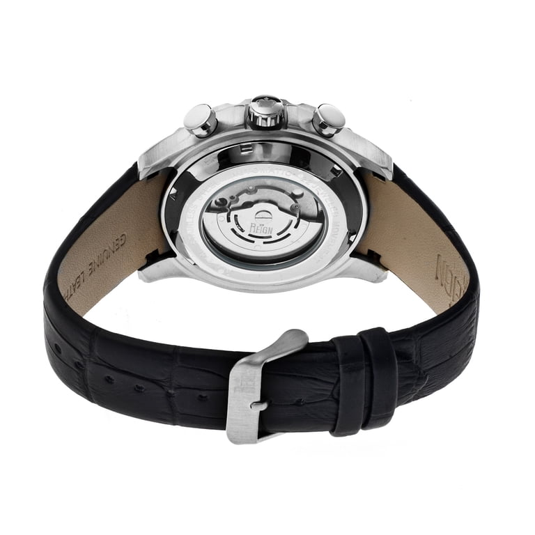 Reign Nehru Leather-Band Automatic Men display picture 2