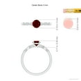 thumbnail image 4 of ANGARA Natural Marquise and Dot Ruby Engagement Ring with Diamonds in 14K White Gold for Women (Size-5mm) | July Birthstone Jewelry for Her, 4 of 9
