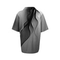 thumbnail image 7 of Women's Waffle Knit Polo Shirt Plus Size Friendly Color Block Striped Collared Short Sleeve Loose Fit Vacation Casual Summer Tops 2026, L, 7 of 7