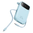thumbnail image 1 of Power Bank 22.5W 10000 mAh Baseus Qpow2 Cable iOS y USB-C, Puerto USB y USB C (Azul), 1 of 7