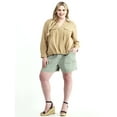 thumbnail image 4 of Terra & Sky Women’s Plus Size Surplice Top with Long Sleeves, Sizes 0X-5X, 4 of 4