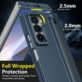 thumbnail image 4 of Allytechgroup Galaxy Z Fold 5 Case with Stylus Pen, Build in Screen Protector S Pen Holder Full Body Shockproof Anti-Scratch Camera Lens Kickstand Rugged Phone Case Cover for Samsung Galaxy Z Fold 5, 4 of 12