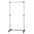 thumbnail image 2 of Ktaxon Durable Portable Adjustble Rolling Clothes Rack Single-Bar Hanger, 2 of 14