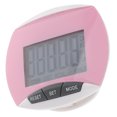 thumbnail image 3 of Miangastore 1Set Pink Rectangular Electronic Pedometer With High-Precision Sensors For Step Counter And Health Management, 3 of 9