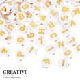 thumbnail image 3 of CHICHUMID 270Pcs Multi Color Alphabet Beads Acrylic Round Letter Beads for Jewelry Crafting, 3 of 6