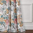 Lush Decor, Blauwe en gele Sydney Gordijnen | Bloemen Tuinkamer Verduistering Raampaneel Set voor Living, Dining, Slaapkamer (Paar), 274 cm x 52 L