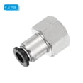 thumbnail image 3 of Unique Bargains 2 Pcs 1/4 Inch OD Tube to 1/4 Inch NPT Female Thread Push to Connect Fittings, 3 of 7