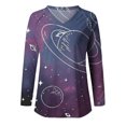 thumbnail image 4 of Ichuanyi liquidación de la moda mujeres casuales v- cuello en la camiseta de manga larga estampada convencional ICHUANYI WER202308243745, 4 of 4
