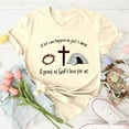 thumbnail image 4 of LUOGENLI T-shirts pour Femme pour Femmes T-Shirt Décontracté à Imprimé de Lettres Col Rond Manches Courtes T-Shirt Plusieurs Couleurs 4TG T-shirts pour Femmes T-shirts Graphiques Vêtements d'Été Beige m, 4 of 5
